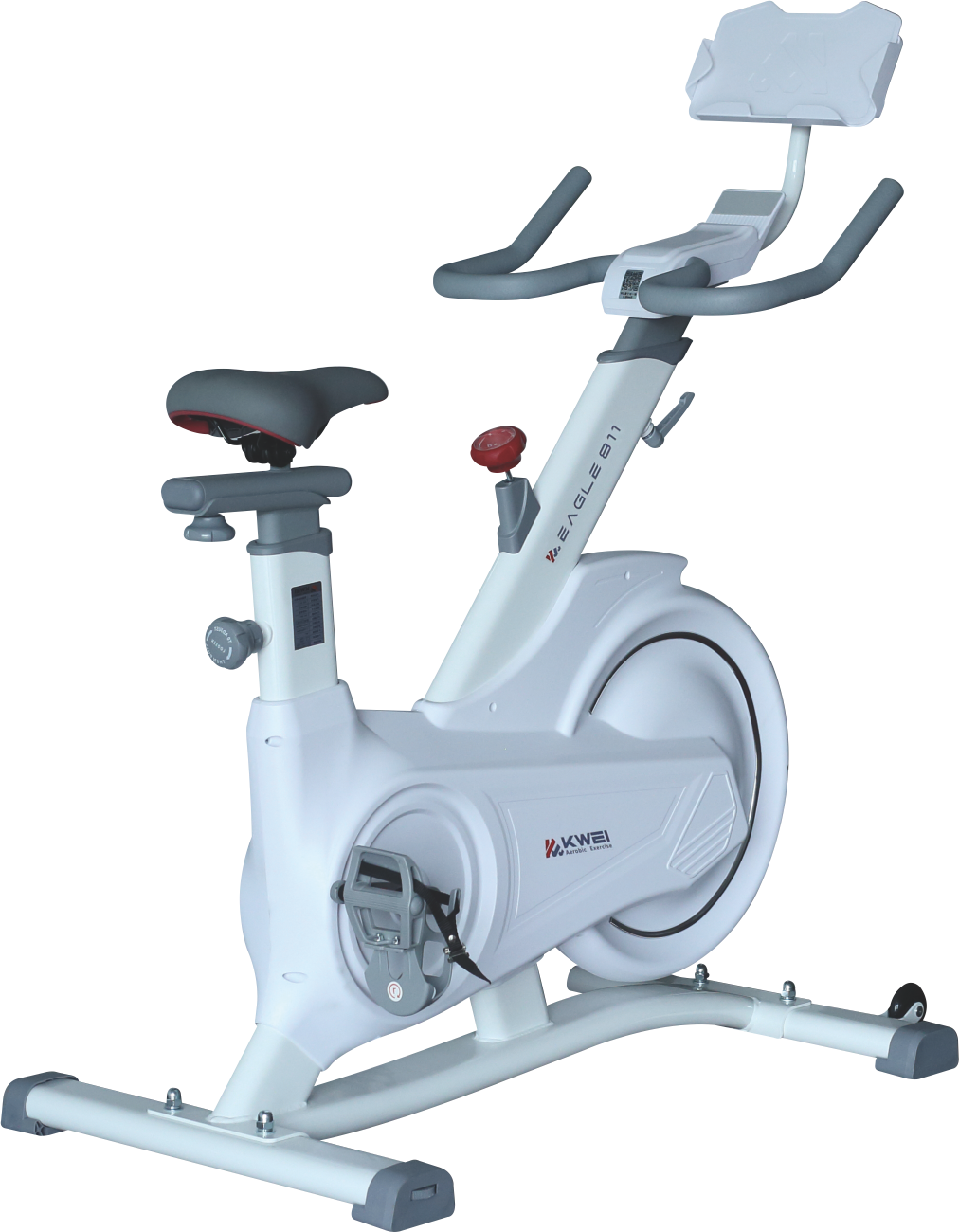 KWEI-EAGLE811 Upright Indoor Cycling Exercise Spinning bike for Home Gym, Silent Belt Drive KW811-01-B