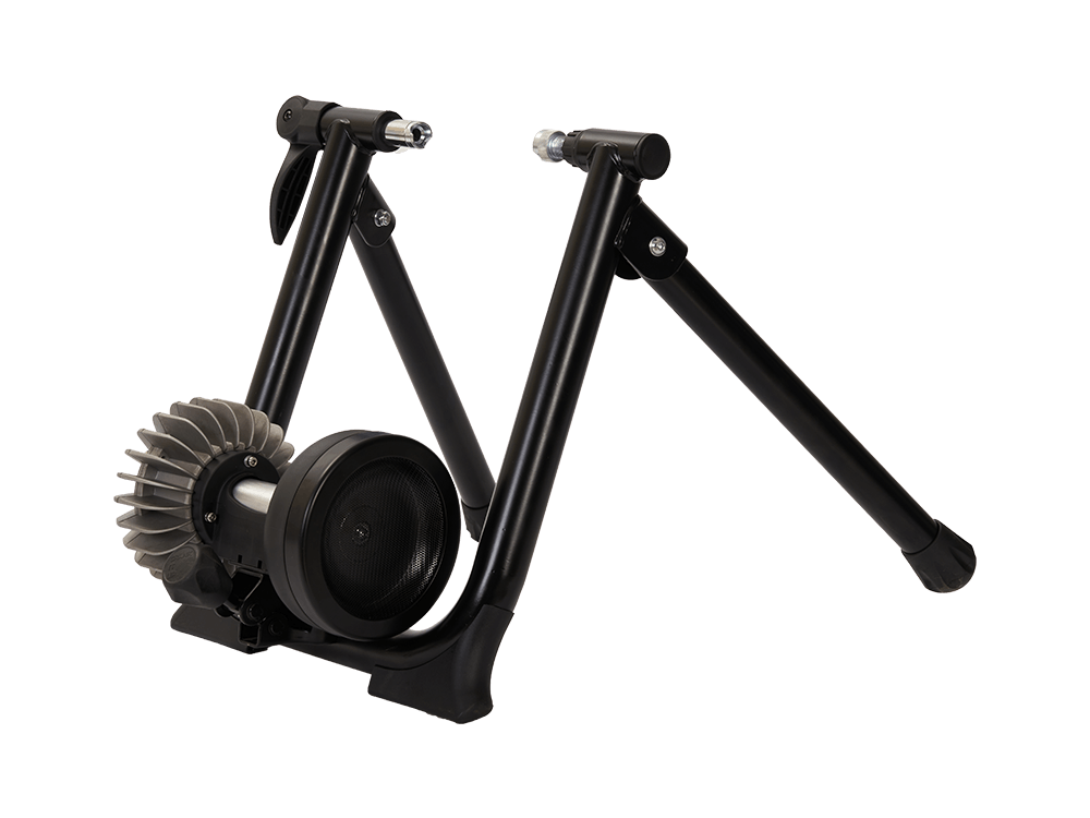 Foldable Bicycle Riding Platform Resistance Trainer with Noise Reduction Wheel